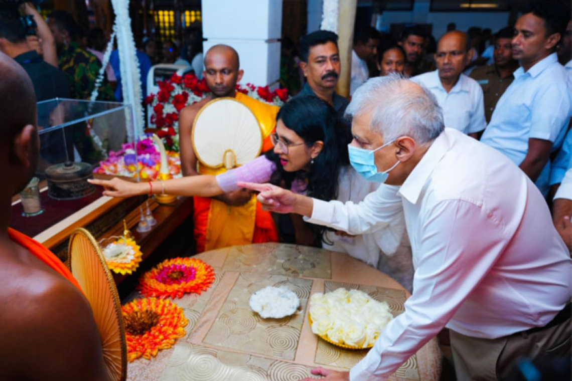 රනිල්, අතීත චීන ඉන්දු සබඳතා පිළිබඳ ඉන්දියාවට කියා දෙයි - රනිල් කොලම